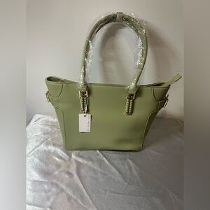 Pistachio green tote bag ~ CRAZY SALE
